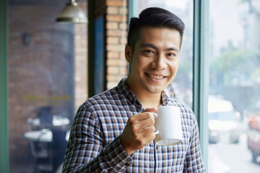 (Ilustrasi pria menyukai kopi, sumber : freepik)