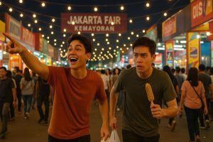 Sekumpulan Pria Berkeliling Jakarta Fair