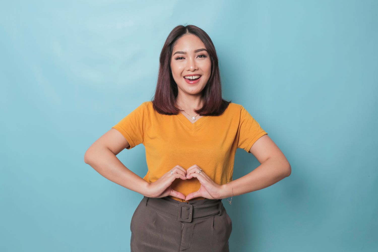 Ilustrasi Wanita Dengan Kesehatan Lambung Baik