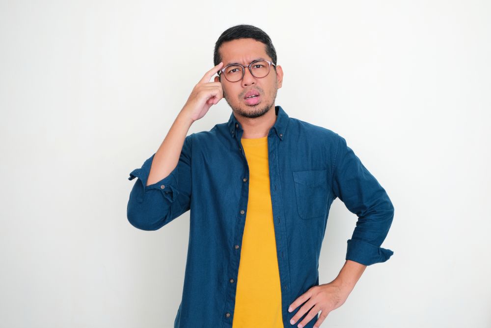 Ilustrasi Pria Sedang Bingung